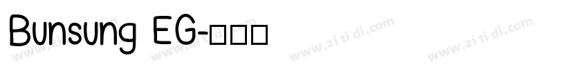 Bunsung EG字体转换
